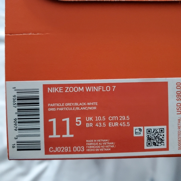 NIB Men's Nike Zoom Winflo 7 - Picture 5 of 5